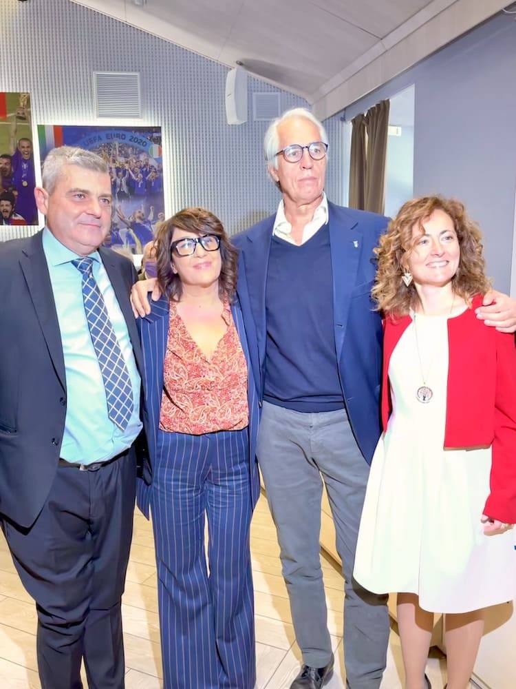 Foto con Maria Luisa Garatti e Giovanni Malagò