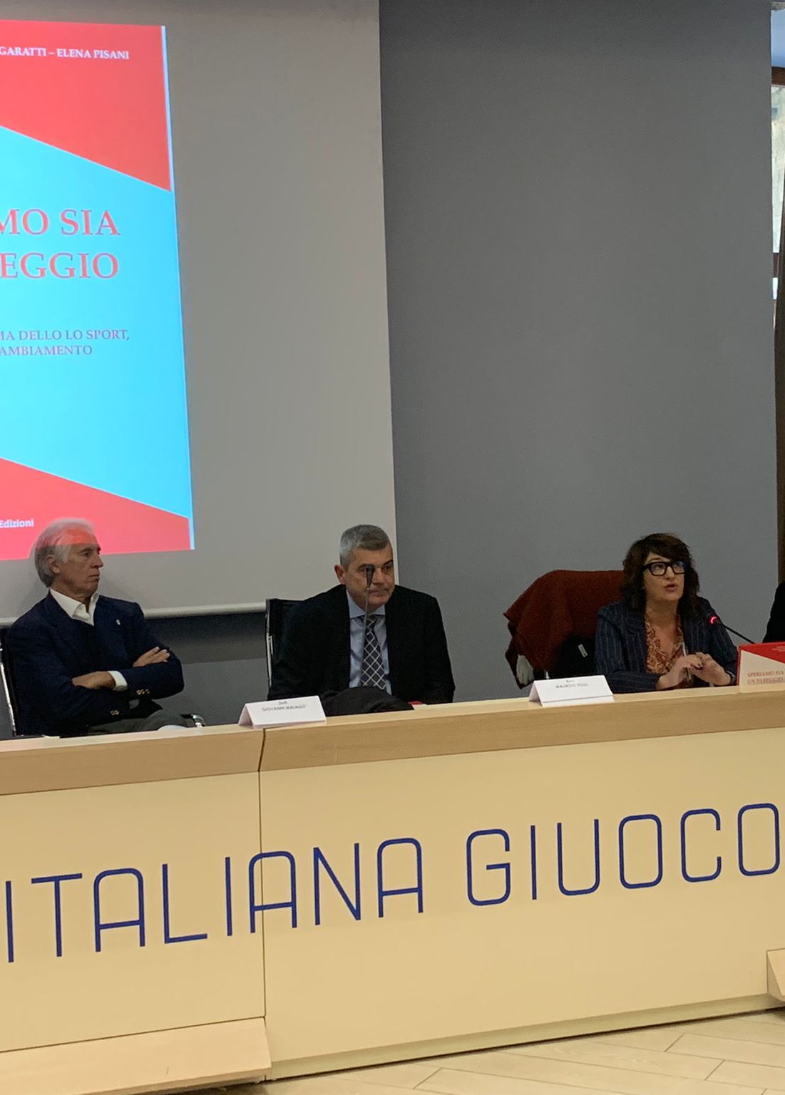 Maria Luisa Garatti alla presentazione del suo libro